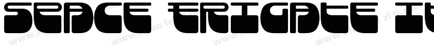 Space Frigate Italic字体转换